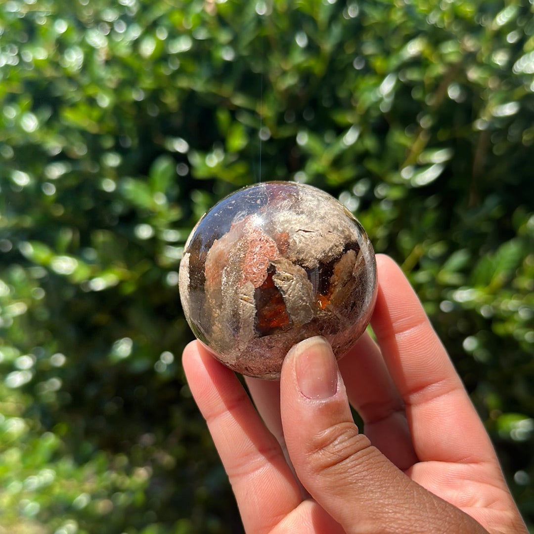 Garden Lodolite Quartz Sphere