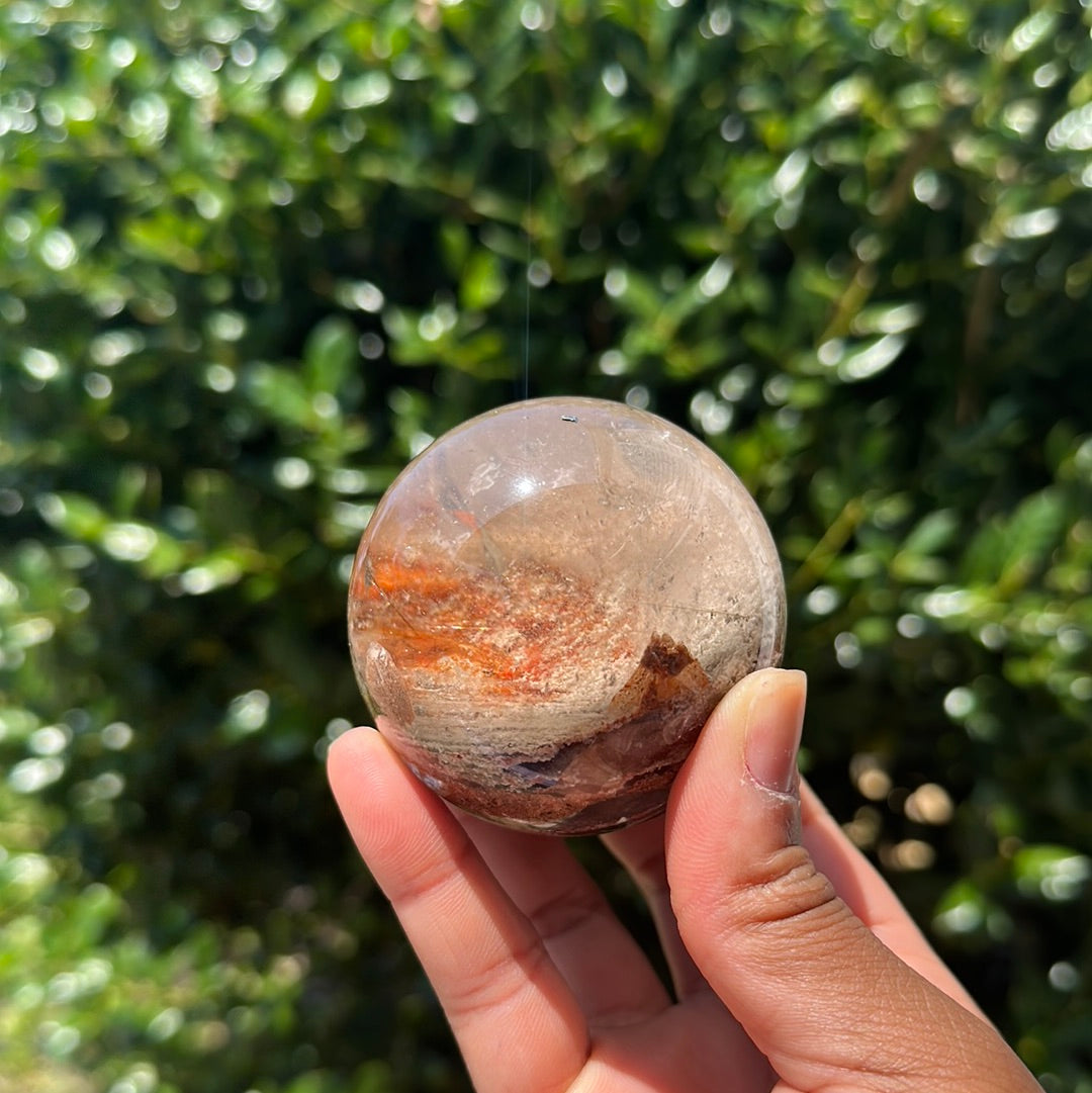 Garden Lodolite Quartz Sphere