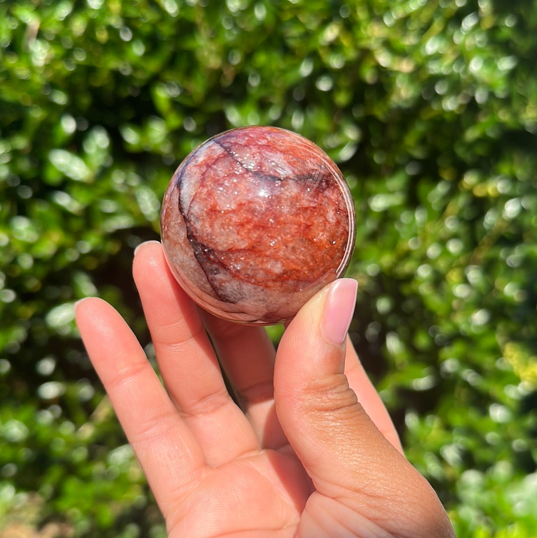 Fire Quartz Sphere