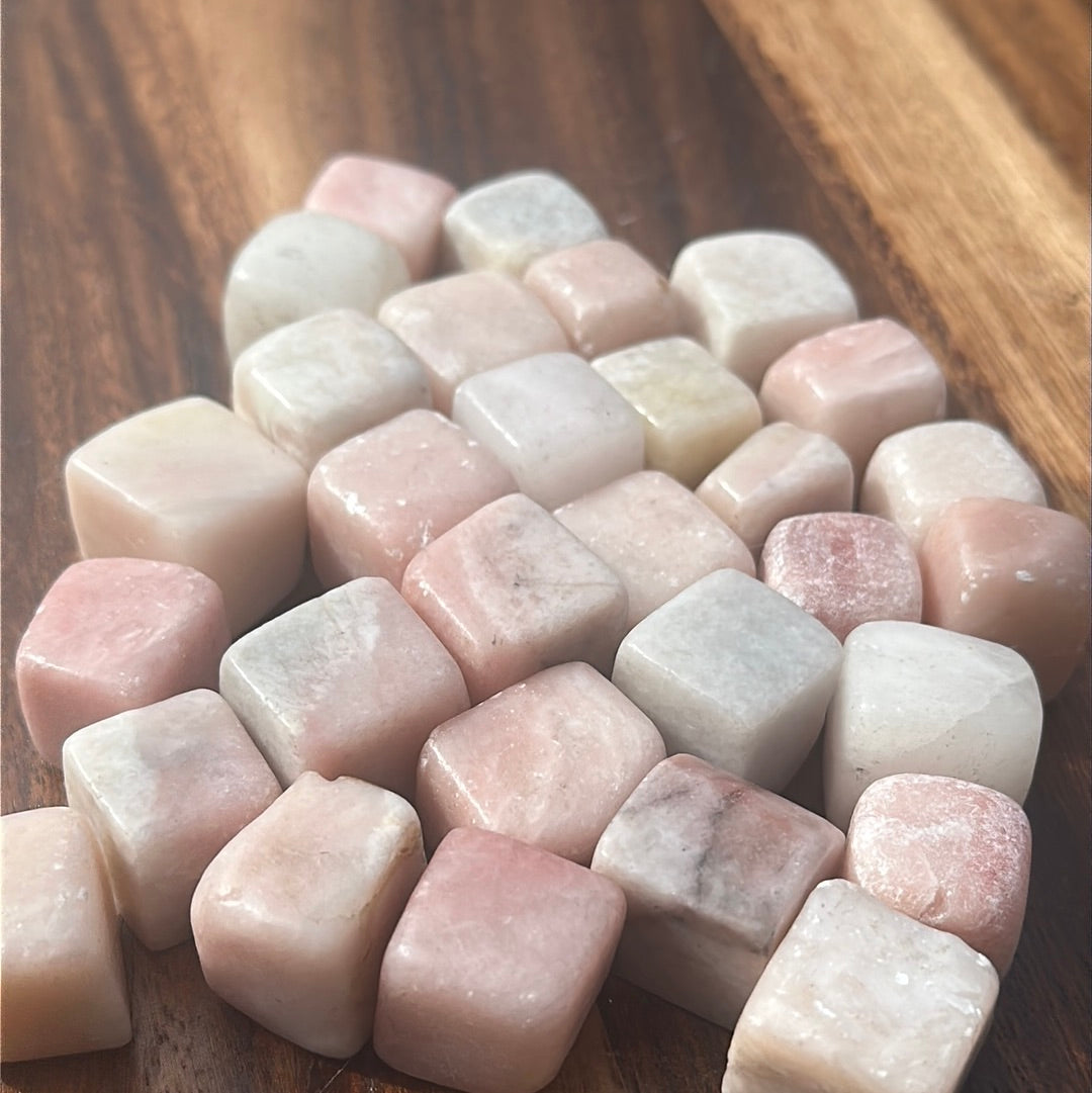 Pink Morganite Cube Tumble