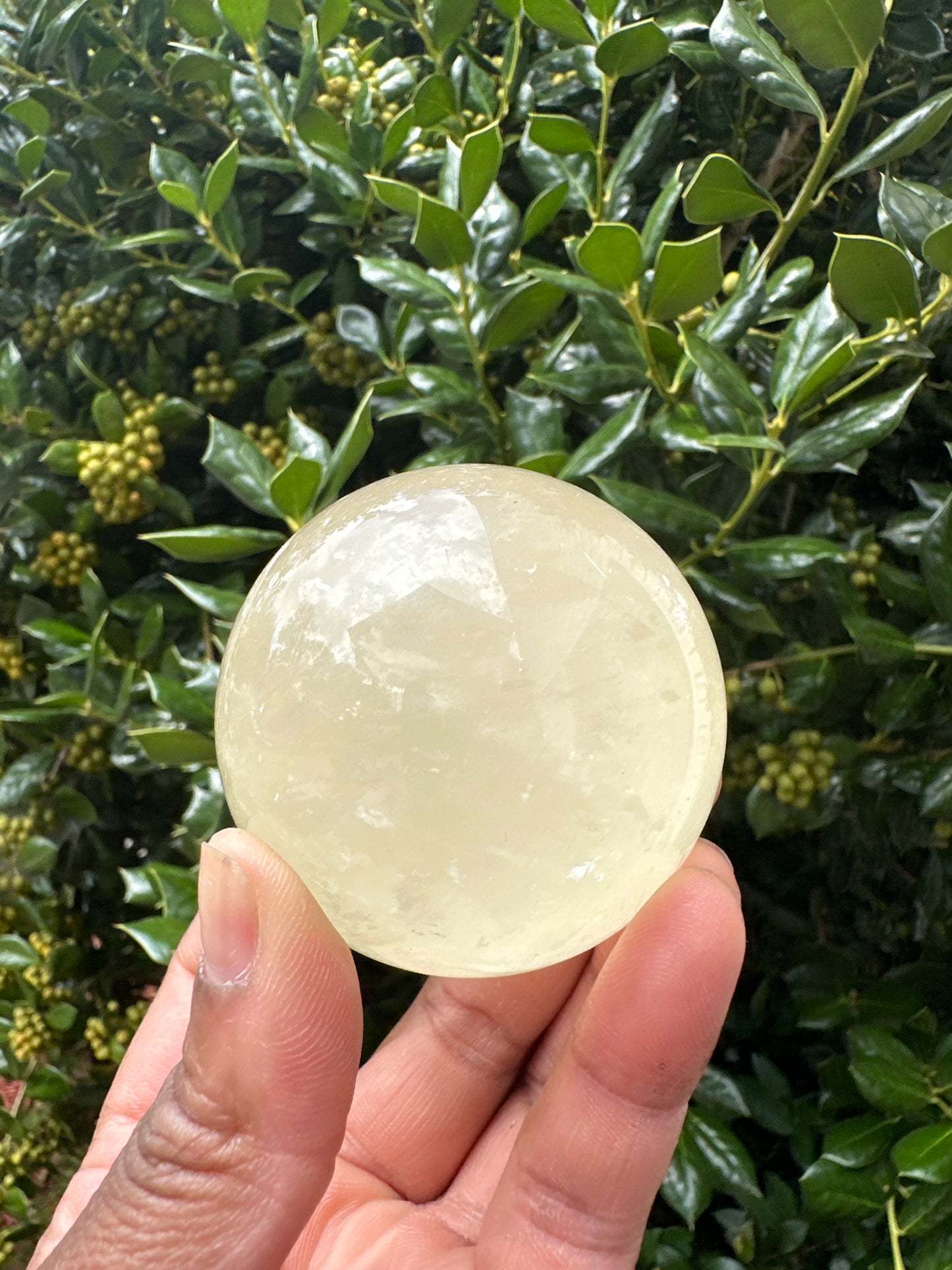 Honey Calcite Sphere