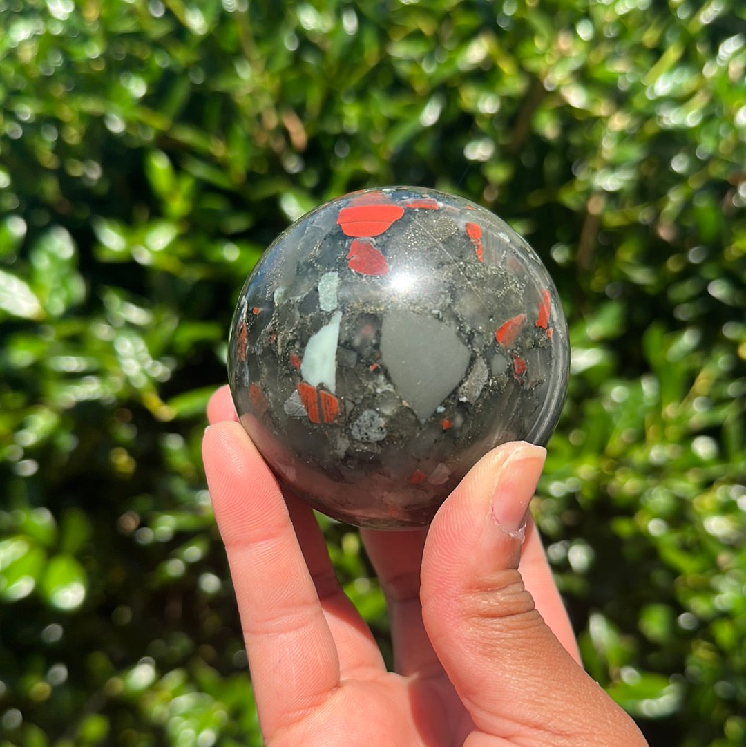 African Bloodstone Sphere
