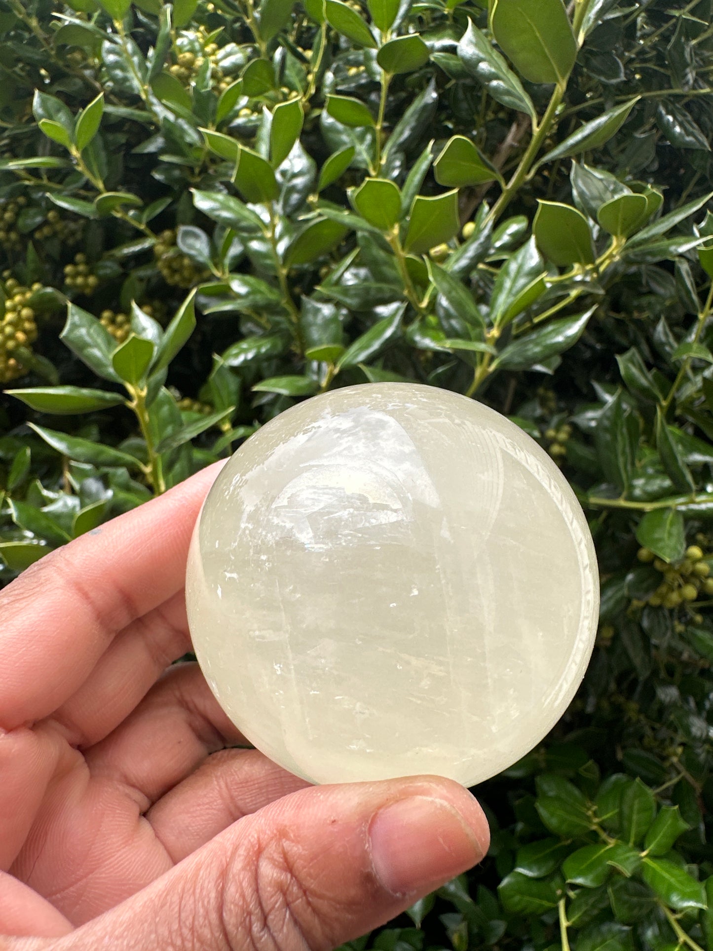 Honey Calcite Sphere