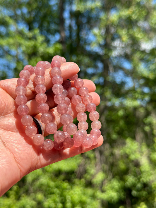 Strawberry Quartz Bracelet